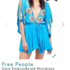 Free People Cora Embroidered Dress